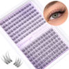 Picture of Clear Band Lash Clusters Wispy Short C Curl Eyelash Clusters 10-11mm Individual Eyelashes Natural Cluster Eyelash Extensions Natural Looking Cluster Lashes by Geeneiya(Clear Band,10-11MM)