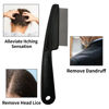 Picture of Yumflan Dandruff Comb, Stainless Steel Fine Tooth Dandruff Remover, Professional Scalp Comb Hair Comb for Kids and Adults (Black)
