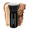 Picture of Foundation Makeup Brush Flat Top Kabuki Face Blush Liquid Powder Foundation Brush Retractable Travel Brush for Blending Liquid, Cream or Flawless Powder Cosmetics