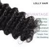 Picture of Deep Wave Bundles Human Hair 20 22 24 Inch Water Wave Bundles 100% Unprocessed 10A Brazilian Virgin Human Hair Wet and Wavy Bundles Double Weft Deep Curly Weave 3 Human Hair Bundles Natural Black
