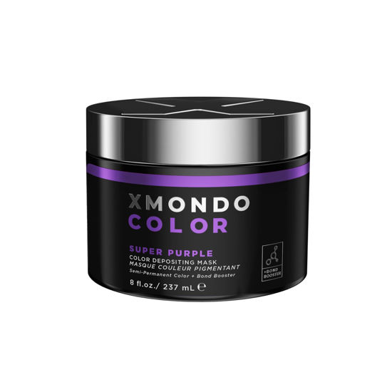 Picture of XMONDO Color Super Purple Depositing Mask & Semi-Permanent Purple Dye | Infused with Bond Booster Technology & Hyaluronic Acid for Nourishment, Revitalization & Repair, Vegan Formula, 8 Fl Oz 1-Pack