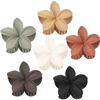Picture of Sisiaipu Hair Clip, 6 Pcs Large Flower Claw Clips for Thick & Medium Hair, Hawaiian Flower Hair Clips, Beach Hair Accessories for Women and Girls - Basic