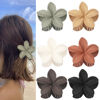 Picture of Sisiaipu Hair Clip, 6 Pcs Large Flower Claw Clips for Thick & Medium Hair, Hawaiian Flower Hair Clips, Beach Hair Accessories for Women and Girls - Basic