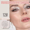 Picture of FeiCuiYun Monochrome Glittler Eyeshadow, light Shimmer eyeshadow, pressed glitter eyeshadow, Glittler Matte Pressed Powder Single Vegan Eyeshadow; Talc, Paraben & Cruelty Free, Slive Glitter (12)