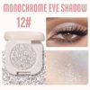 Picture of FeiCuiYun Monochrome Glittler Eyeshadow, light Shimmer eyeshadow, pressed glitter eyeshadow, Glittler Matte Pressed Powder Single Vegan Eyeshadow; Talc, Paraben & Cruelty Free, Slive Glitter (12)