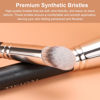 Picture of TEOYALL Contour Conceal Brush Set, 3PCS Angled Synthetic Under Eye Concealer Brush for Blending Setting Buffing with Liquid, Cream and Powder Cosmetic (270S/370S/Angled)