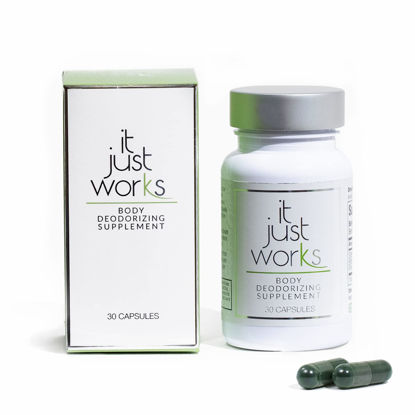 Picture of It Just Works Whole Body Natural Deodorizing Supplement for Full Freshness - Vegan & Organic Internal Deodorant for Underarms, Intimate Areas, and Private Parts, 30 Capsules