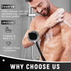 Picture of VWMYQ 2 Pack Back Scrubber for Shower, 17in Lengthen Long Handle Body Brush, Double Sided Shower Brush for Shower Exfoliating and Massage Can Produce Rich Foam, Long Handle Back Scrubber for Men
