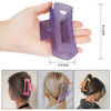 Picture of Sisiaipu 4 Inch Big Hair Claw Clips 6 Pcs Large Claw Clips for Thick Hair Square Hair Clips for Women Rectangle Hair Clips Nonslip Acrylic Banana Jaw Clips Hair Accessories for Girls -Ice Cream