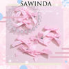 Picture of SAWINDA 20PCS Pink Mini Bowknot Ribbon Barrettes - Cute Claw Clips for Teens, Women & Girls' Hair Accessories