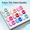 Picture of Bevimee Neon Cat Eye Gel Nail Polish Set 10 Colors: Magnetic Gel Polish 9D Cateye Effect, Sparkle Glitter Bright Orange Hot Pink Blue Nail Polish Gel Long Lasting Soak Off Home Salon