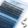 Picture of Individual Lashes Large Tray 240pcs Lash Clusters 0.07mm 40P+50P C Curl Mix 8-16mm Eyelash Clusters Soft&Lightweight Cluster Lashes Mink Lash Extension Clusters Mixed Tray Individual Lashes Cluster