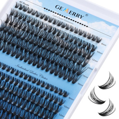 Picture of Individual Lashes Large Tray 240pcs Lash Clusters 0.07mm 40P+50P C Curl Mix 8-16mm Eyelash Clusters Soft&Lightweight Cluster Lashes Mink Lash Extension Clusters Mixed Tray Individual Lashes Cluster