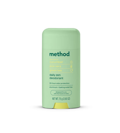 Picture of Method Deodorant, Daily Zen, Cucumber, Seaweed + Green Tea notes, 24 Hour Odor Protection, 2.65 oz