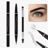 Picture of Eyebrow Pencil Makeup Kit, with Waterproof 2-IN-1 Microblading Eyebrow Pen, Eyebrow Pomade, Eyeliner and Dual-ended Eyebrow Brush, Brow Pencil Kit for Natural Eyebrows - Ebony