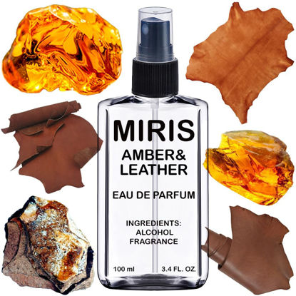 Picture of MIRIS Amber & Leather Unisex For Women and Men Eau de Parfum | 3.4 Fl Oz / 100 ml