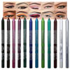 Picture of evpct 12Pcs Green Blue White Black Brown Purple Color Gel Glitter Eyeliner Pencils Set for Women Waterline Waterproof Smudge Proof lapiz de ojos delineador de ojos contra el agua Eye Liner Makeup 1