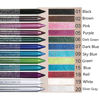 Picture of evpct 12Pcs Green Blue White Black Brown Purple Color Gel Glitter Eyeliner Pencils Set for Women Waterline Waterproof Smudge Proof lapiz de ojos delineador de ojos contra el agua Eye Liner Makeup 1