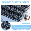 Picture of Lash Clusters Large Tray 240pcs 0.07mm 40P+50P D Curl Mix 8-16mm Individual Lashes Soft&Fluffy Cluster Lashes Mink Lash Extension Clusters Mixed Tray Individual Lashes Cluster By GEMERRY