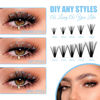 Picture of Lash Clusters Large Tray 240pcs 0.07mm 40P+50P D Curl Mix 8-16mm Individual Lashes Soft&Fluffy Cluster Lashes Mink Lash Extension Clusters Mixed Tray Individual Lashes Cluster By GEMERRY