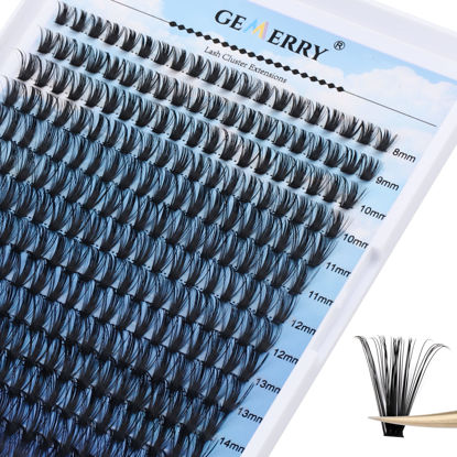 Picture of Individual Lashes 280pcs Large Tray Lash Clusters 0.07mm 50P C Curl Mix 8-16mm Eyelash Clusters Soft&Lightweight Cluster Lashes Mink Individual Lashes Cluster Mixed Tray Lash Extension Clusters