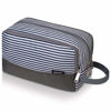 Picture of Toiletry Bag for Men Hanging Dopp Kit Water Resistant Shaving Bag Small Toiletry Bag for Traveling (Blue Stripe)