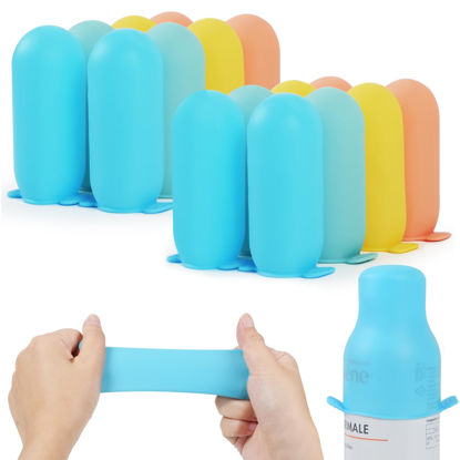 Picture of 16 Pack Travel Essentials Silicone Bottle Covers,Accessories Luggage for Women Men,Travel Size Toiletries,Elastic Sleeves for Leak Proofing,Cruise Ship Essentials,Cruise Essentials 2024