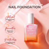 Picture of modelones Nail Strengthener, Sparkle Pink Nail Natural Concealer Foundation Polish Air Dry Nail Growth Polish for Damaged Nails Imperfection Masking Gifts for Women 15ml