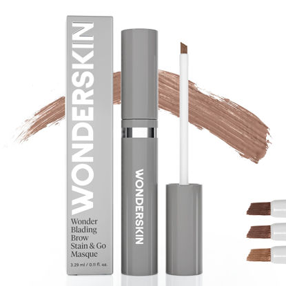 Picture of Wonderskin Eyebrow Tint - Wonder Blading Brow Stain & Go Masque, Long Lasting Brow Tint, Transfer Proof and Smudge Proof Eyebrow Stain (Blonde)