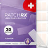 Picture of PatchRx Large Pimple Patches for Face (20 Pack), Treat Blemishes Overnight, Pimple Patches Large, Hydrocolloid Acne Patches, Hydrocolloid Bandages Large, Big Pimple Patches, Large Acne Patches