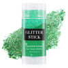 Picture of MEICOLY Green Body Glitter Stick,Waterproof Halloween Face Glitter Gel,Chunky Glitter for Face/Body/Hair/Eyes/Lip,Mermaid Sequins Glitter Face Paint,Sparkling Glitter Makeup,Body Glitter for Women