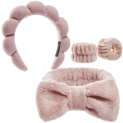 Picture of Ztomine Headbands for Women - Spa Headband and Wristband Set - Headband for Washing Face,Facial Mask,Makeup and Skin Care,Gifts for Women and Teen Girl Gifts Trendy Stuff