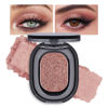 Picture of Eye shadow low saturation delicate long-lasting eye shadow palette, Monochrome Glittler Eyeshadow, pressed glitter eyeshadow, Glittle Pressed Powder Single Vegan Eyeshadow, (02 Glittle Brown)