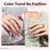 Picture of modelones Jelly Gel Polish 15 ML 2 Colors Red White Glitter Jelly Gel Nail Polish Shimmer Pearl Pink Soak Off UV Glitter Gel Nail Polish For Nail Art DIY French Manicure At Home For Women Girl