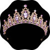 Picture of Kamirola - Queen Crown and Tiaras Princess Crown for Women and Girls Crystal Headbands for Bridal, Princess for Wedding and Party（01） (Gold&Purple)