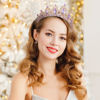 Picture of Kamirola - Queen Crown and Tiaras Princess Crown for Women and Girls Crystal Headbands for Bridal, Princess for Wedding and Party（01） (Gold&Purple)