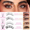 Picture of Geeneiya Lash Clusters Kit Individual Lash Extension Kit DIY Multi-type D Curl Cluster Eyelash Extension Kit with Bottom Lashes, Waterproof Lash Bond and Seal Glue, Lash Tweezers (30D, 480PCS)