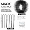 Picture of Zonon Hair Nets 50Pcs Invisible Elastic Edge Mesh, 50cm Individual Package, for Women Bun Suitable Occasions, with 40Pcs U Shaped Pins, Black
