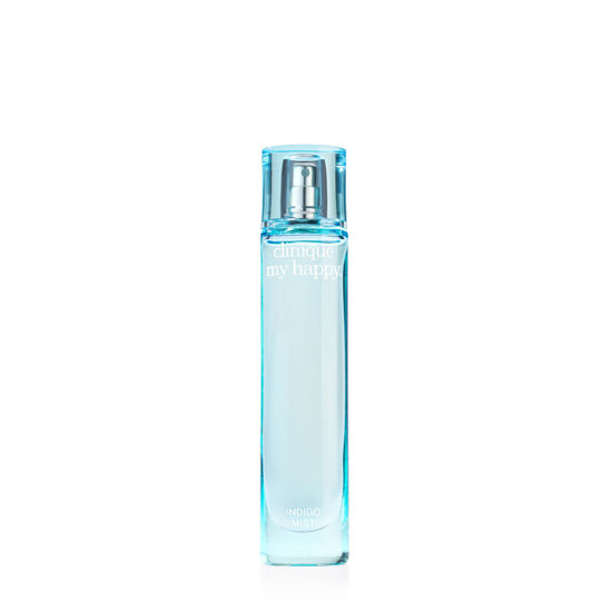 Picture of Clinique My Happy Fragrance Spray, Indigo Mist | Notes of Green Melon + Dewy Bluebells, Mini Travel Size, 0.5 Fl Oz