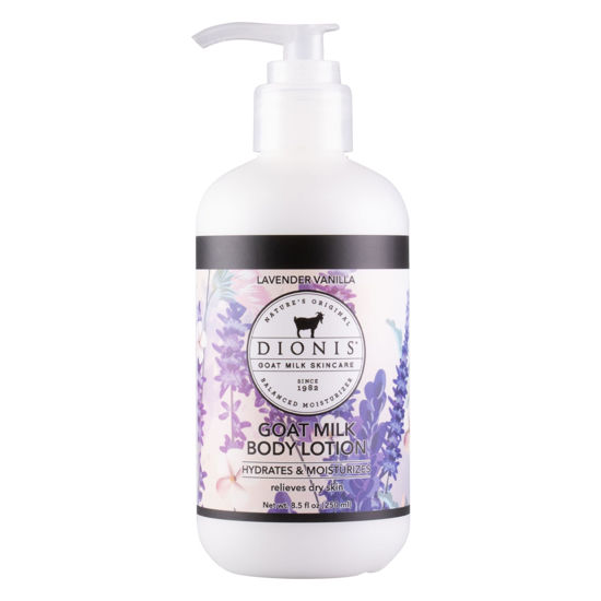 Picture of Dionis - Goat Milk Skincare Scented Lotion (8.5 oz) - Moisturize Dry Skin, Great For All Skin Types, Made in the USA - Cruelty-free and Paraben-free (Lavender Vanilla)
