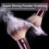 Picture of BS-MALL Travel Makeup Brush Set Foundation Powder Concealers Eye Shadows Makeup Set with LED light Mirror 14 Pcs (B-Bamboo)
