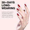 Picture of CANNI Red Glitter Gel Nail Polish, 1Pcs Red Gel Polish Wine Red Color Nail Polish Gel High Gloss Soak Off U V Gel Nail French Nail Manicure Salon DIY