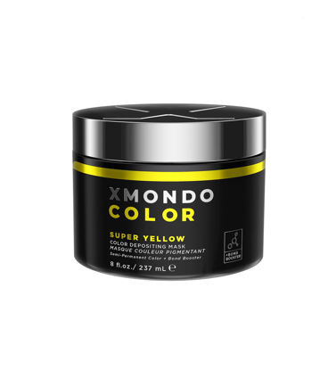 Picture of XMONDO Color Super Yellow Depositing Mask & Semi-Permanent Yellow Dye | Infused with Bond Booster Technology & Hyaluronic Acid for Nourishment, Revitalization & Repair, Vegan Formula, 8 Fl Oz 1-Pack