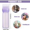 Picture of Pimoys Root Comb Applicator Bottle 6 Ounce, Oil Applicator for Hair Dye, Hair Oiling Bottle Brush with Graduated Scale, Purple