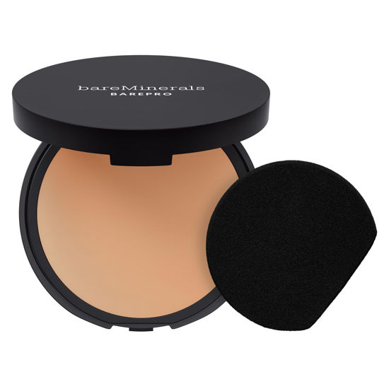 Picture of bareMinerals Barepro 24HR Skin-Perfecting Powder Foundation, Matte Pressed Powder Foundation Full Coverage with Plant-Based Squalene, Oil Control, Vegan - Light 20 Neutral