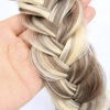Picture of DIGUAN Wide Messy Braided Headband With Teeth Synthetic Hair Plaited Headband High Elasticity Braids Chunky Fishtail Braided Hair Band Hairpiece for Girls Wome (Light Highlighted)
