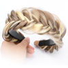 Picture of DIGUAN Wide Messy Braided Headband With Teeth Synthetic Hair Plaited Headband High Elasticity Braids Chunky Fishtail Braided Hair Band Hairpiece for Girls Wome (Light Highlighted)