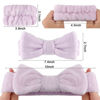 Picture of WHAVEL 6PCS Spa Headband and Wristband Set, Face Wash Headband Makeup Skincare Headband Wrist Bands for Washing Face