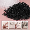 Picture of YGDZ Elastic Hair Ties, 1500 PCS Clear Rubber Bands for Hair, Black Hair Ties, Mini Hair Elastics Bands, Small Ponytail Holders, Hair Accessories for Girl, Toddler, Baby, Kids, Women