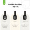 Picture of Beetles 3Pcs 15ml Top and Base Coat Builder Nail Gel Set No Wipe Gel Top Coat Base Gel Builder Extension Gel for Nails Shine Finish and Long Lasting Nail Protection Valentine's Day Gift for Women